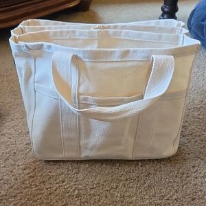 Cream Canvas Tote Bag